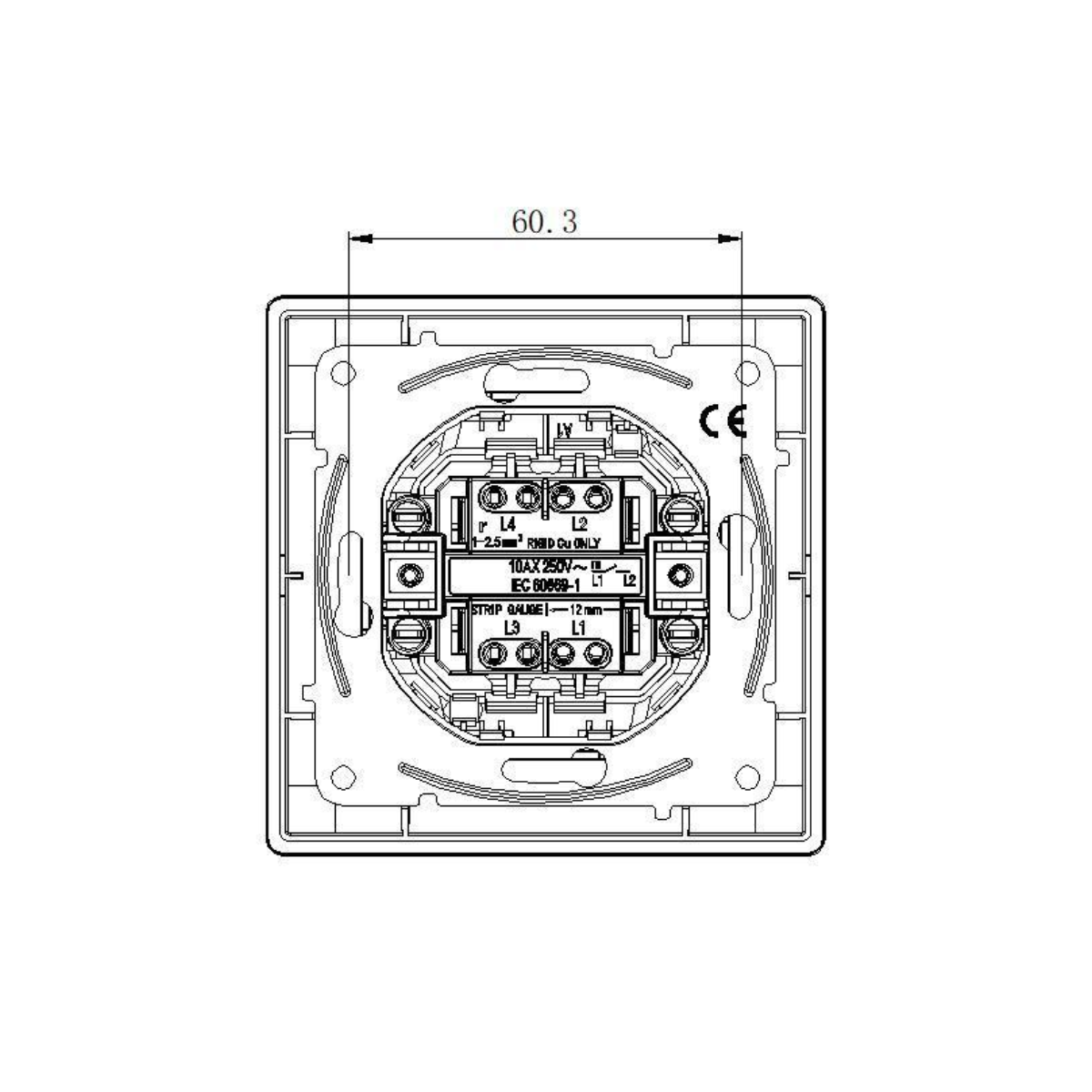1 gang 2 way switch10AX 250V~ - Image 6